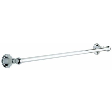 LIVINGQUARTERS 24 in. Polished Chrome Crestfield Towel Bar LI336202